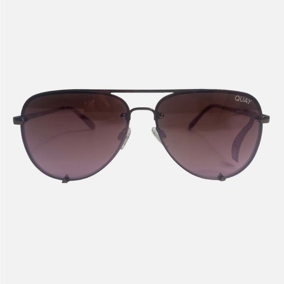 Quay Australia High‎ Key Mini Rimless Bronze Pink Brown Sunglasses Rare!! main image 9